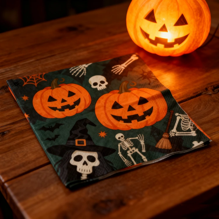 Halloween-Themed Party Paper Napkins