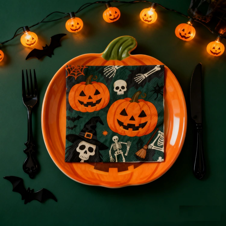Halloween-Themed Party Paper Napkins